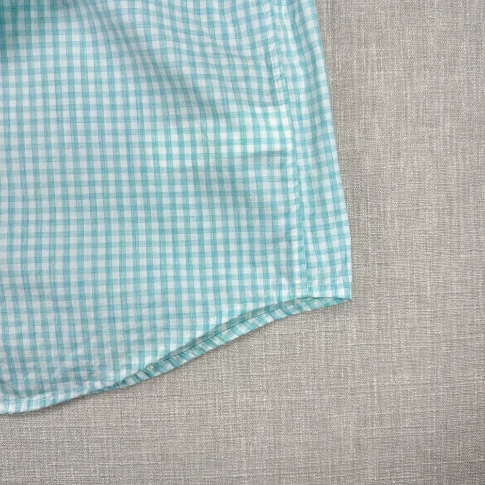 Vineyard Vines Tucker Shirt Mens M Blue Gingham Classic Fit Cotton Stretch - Picture 9 of 14
